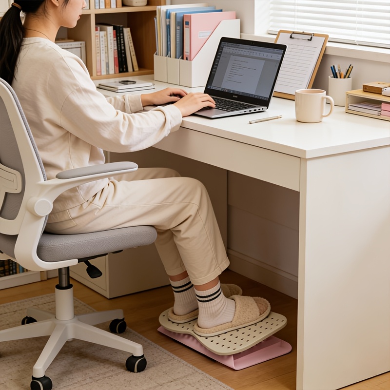 Portable Hole Studded Footrest - Footrest Under Desk 评论和价格